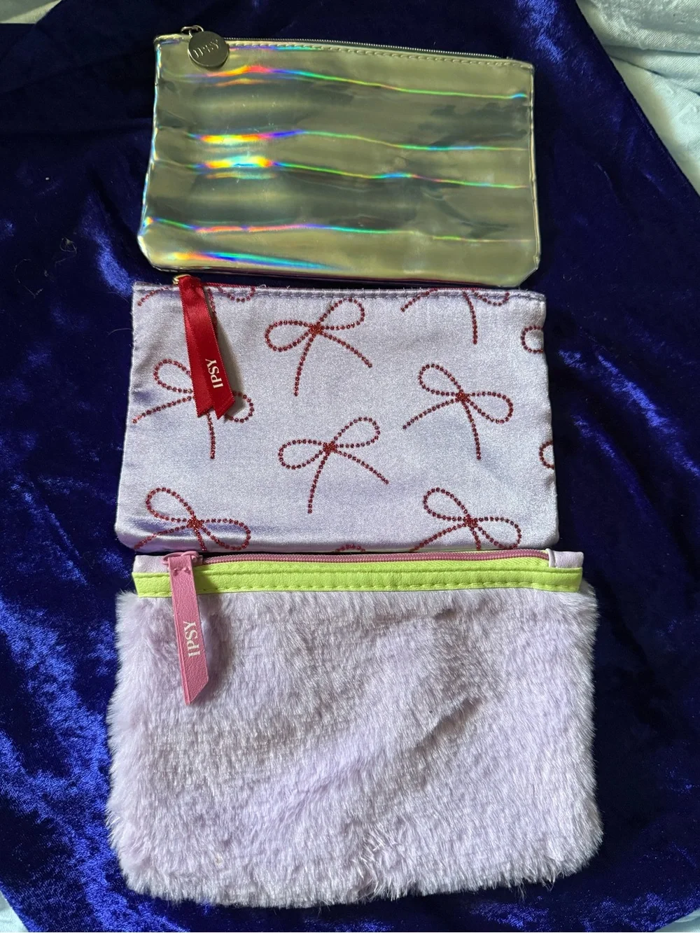 Makeup Bag Bundle - Shiny Purples